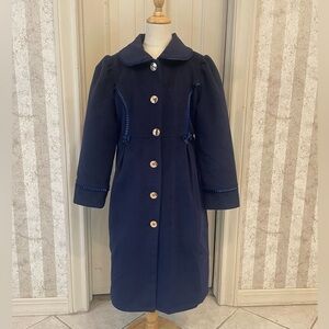 Rachel Riley Classic Navy Pea Coat for Kids